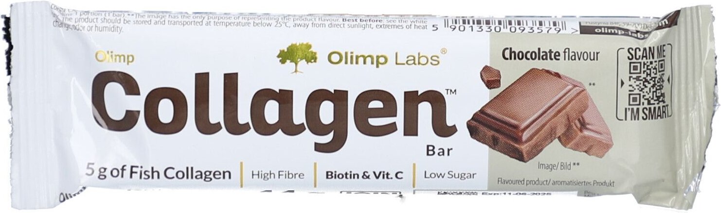 Olimp Collagen Bar chocolate 25x44 g Display 1 St Packungsmasse