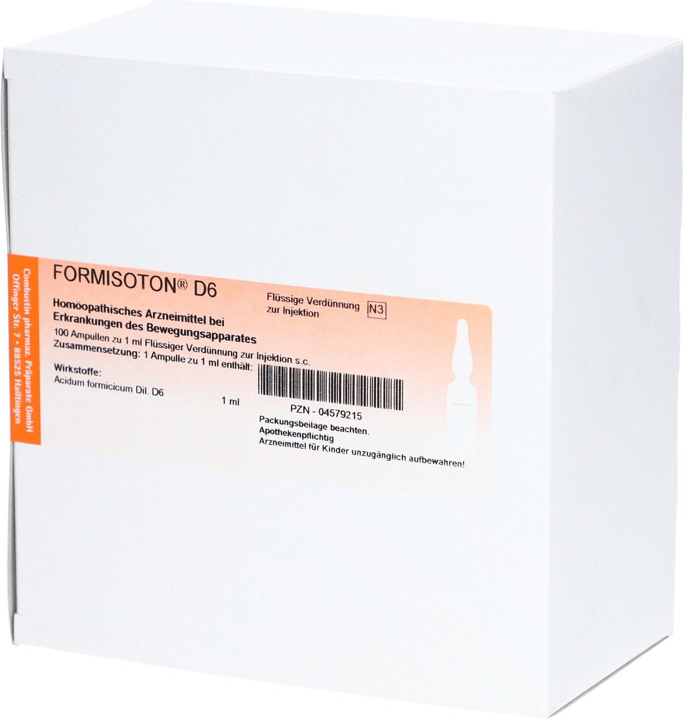 Formisoton D 6 Ampullen 100x1 ml