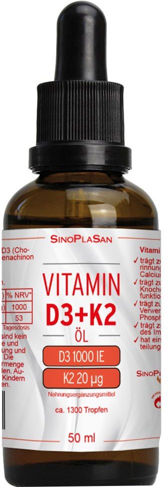Thumbnail - Vitamin D3/K2 1000 I.e./20 µg Tropfen z.Einnehmen 50 ml zum Einnehmen