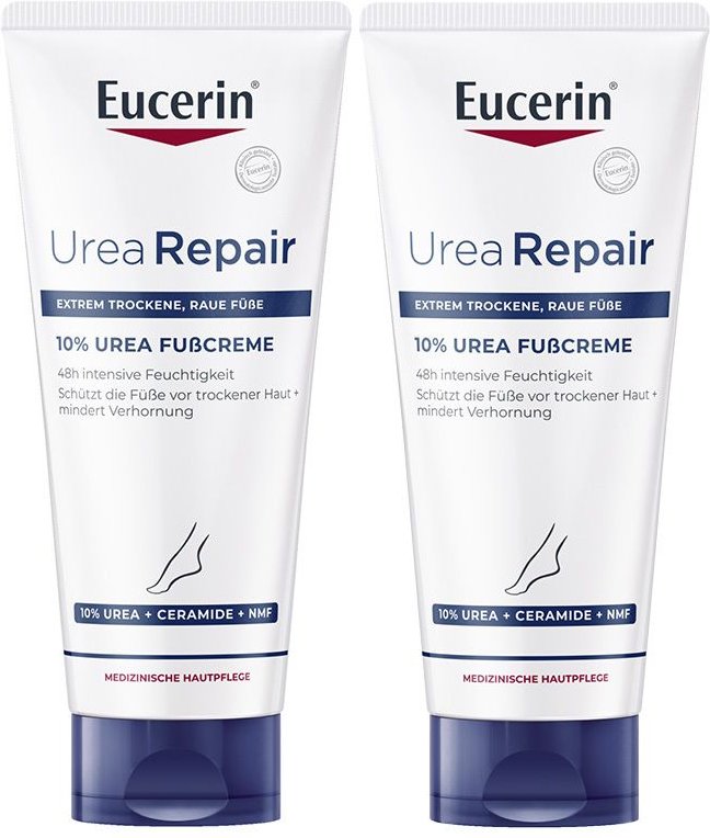 2x Eucerin UreaRepair Plus Fußcreme 10% 2x100 ml