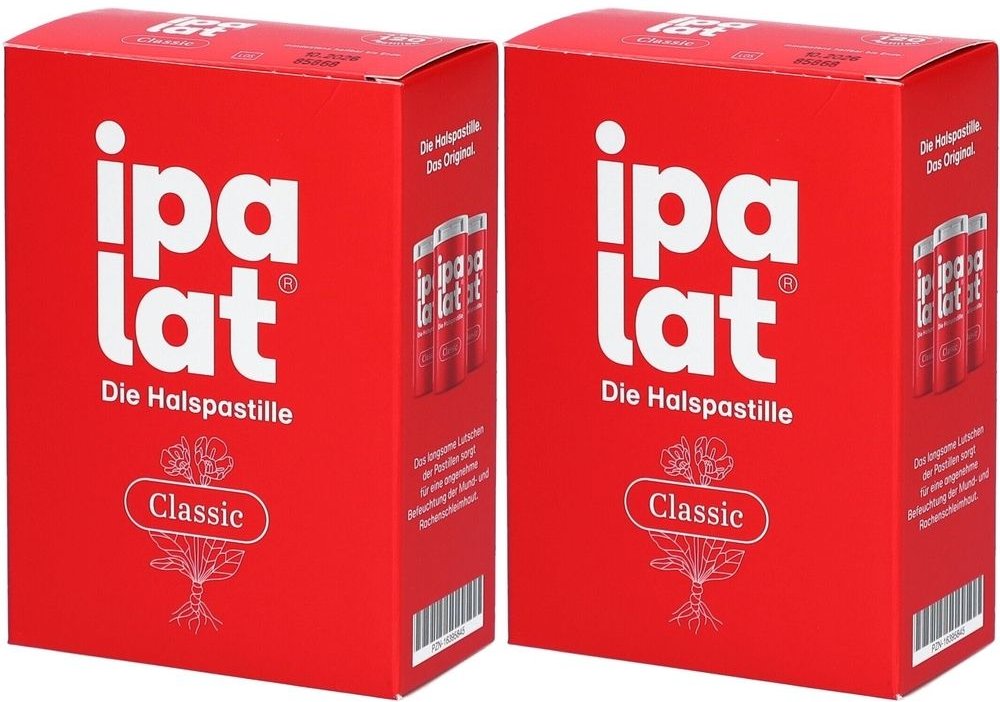Ipalat Halspastillen classic 2x 2x120 St Pastillen