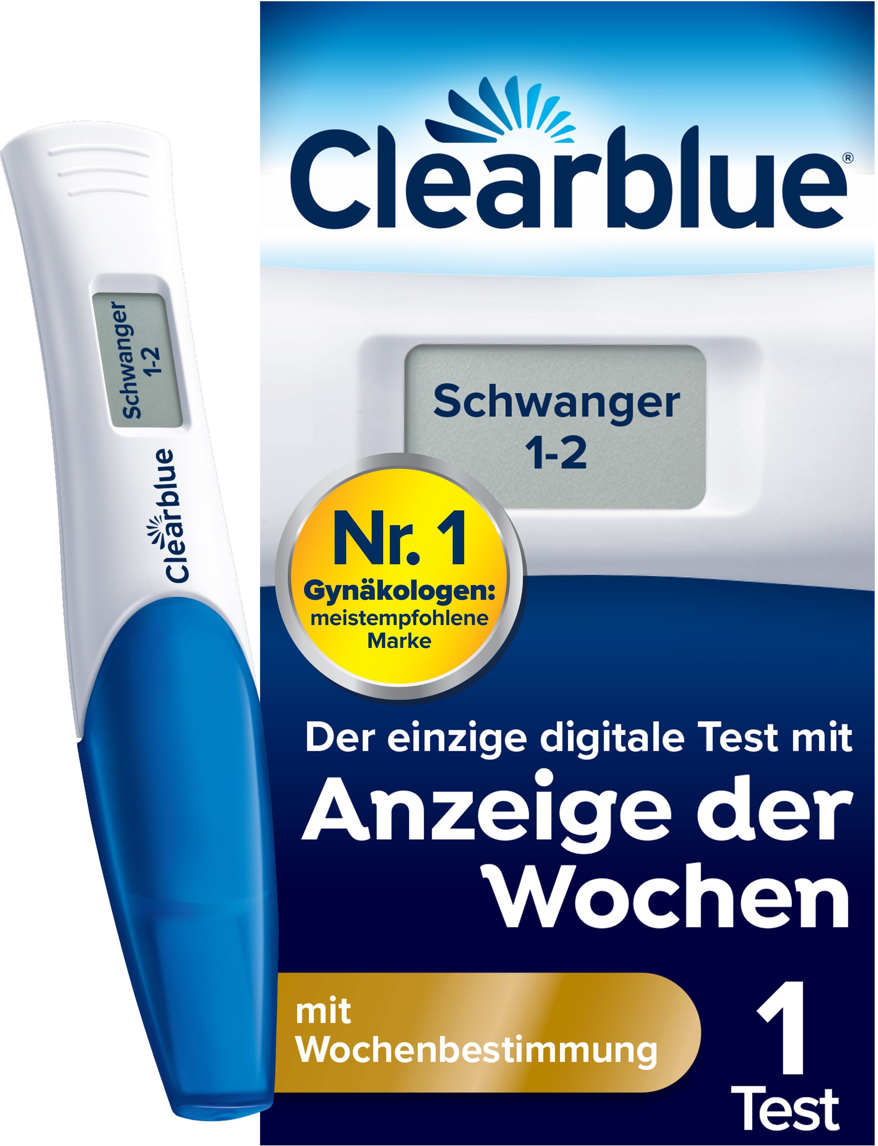Thumbnail - Clearblue Schwangerschaftstest m.Wochenbestimmung 1 St Test