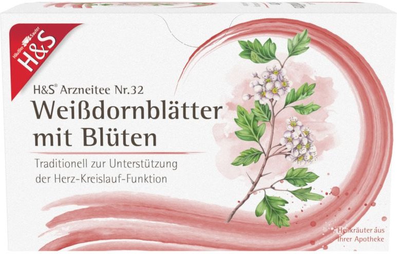 H&S Weißdornblätter mit Blüten Filterbeutel