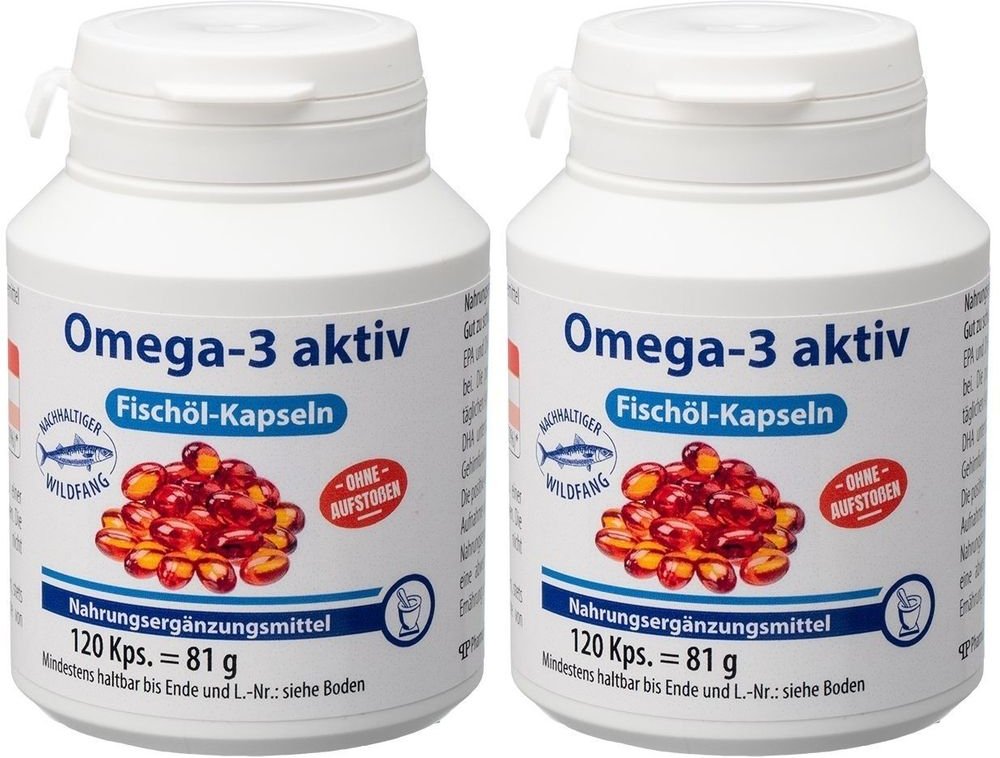 Omega 3 Aktiv Fischoel KAP x2 2x120 St Weichkapseln