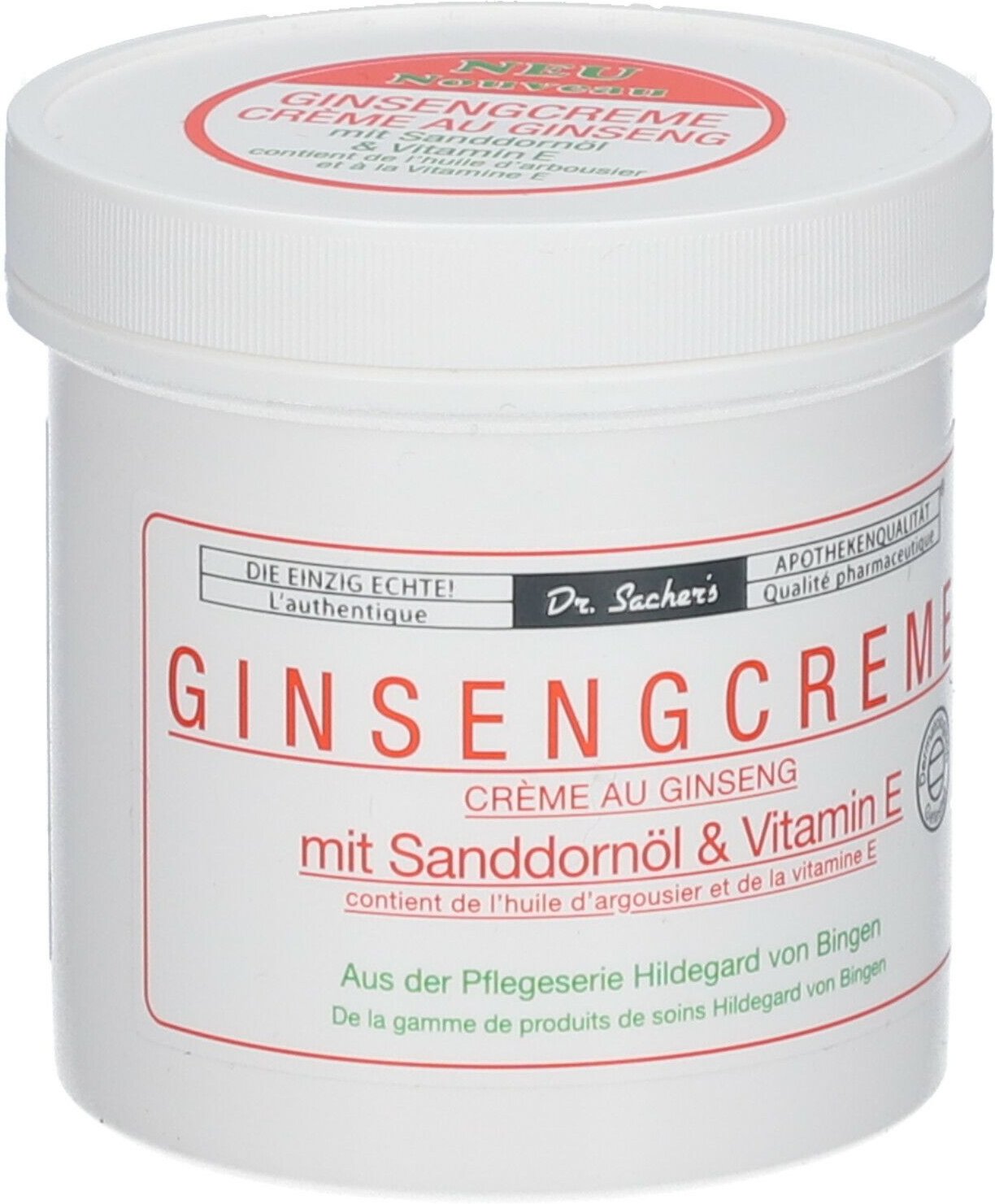 Ginseng Creme mit Sanddornöl & Vitamin E 250 ml