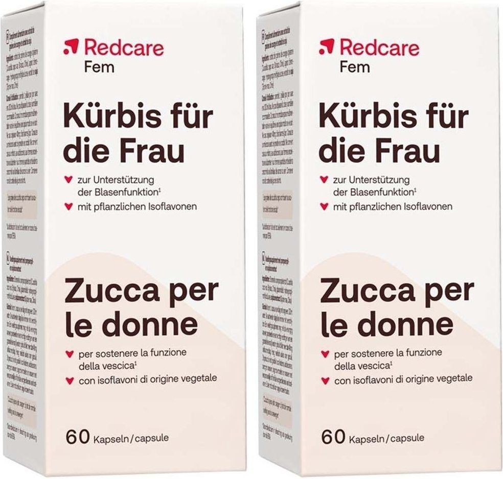 Redcare Fem Kürbis für die Frau Doppelpack 2x60 St Kapseln