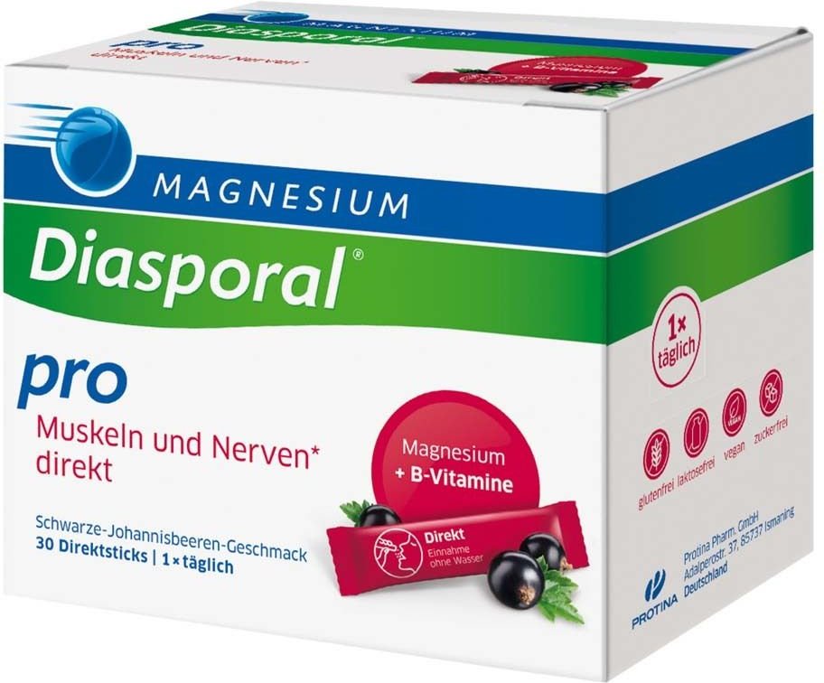 Magnesium Diasporal pro B-Vit.Musk.+Nerven direkt 30 St Granulat