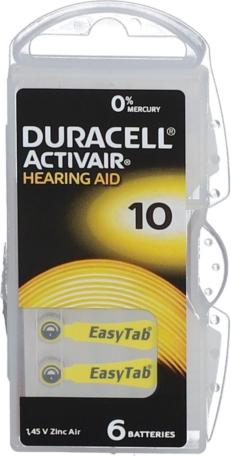 Batterien f.Hörgeräte Duracell 10 5x 5x6 St