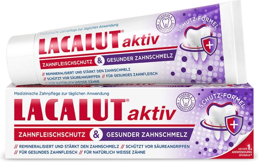 Lacalut aktiv Zahnfleischschutz & ges.Zahnschmelz 75 ml Zahncreme