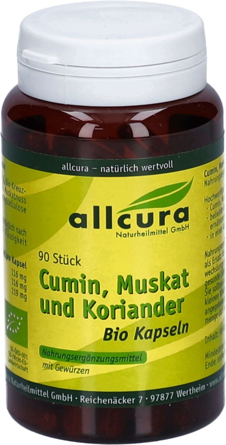 Cumin Muskat und Koriander Bio Kapseln 90 St