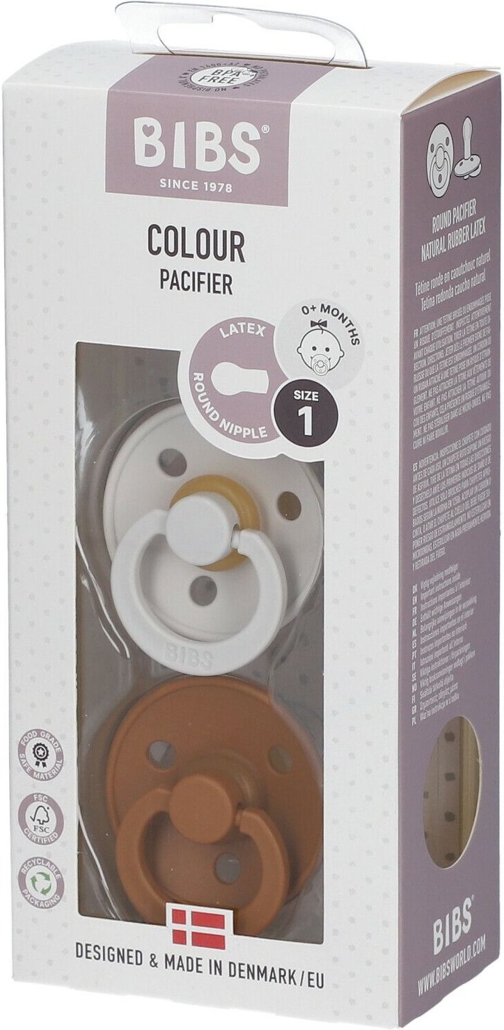 Bibs Fopspeen Haze - Caramel 0-6 Maanden 2 St Sauger