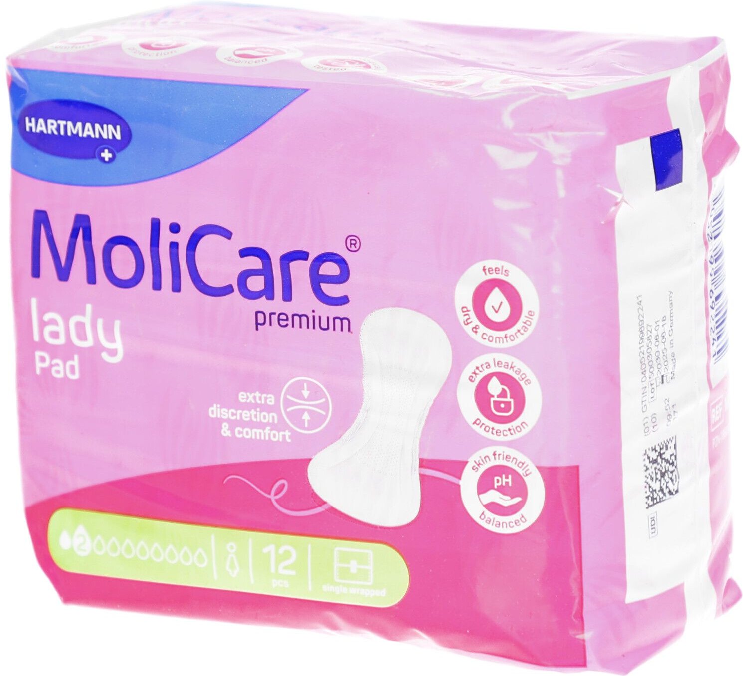 MoliCare Premium lady Pad 2D 12st 12 St Inkontinenzeinlage