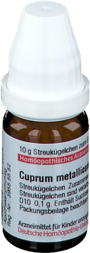 DHU Cuprum metallicum D 10 Globuli