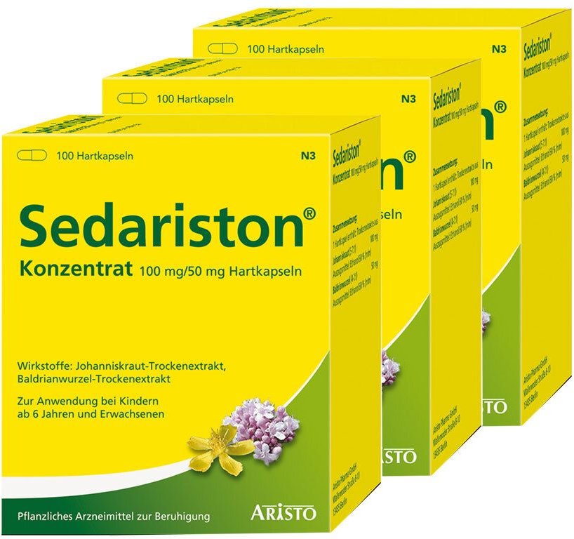 Sedariston Konzentrat 100 mg/50 mg 3-er-Pack 3x100 St Hartkapseln