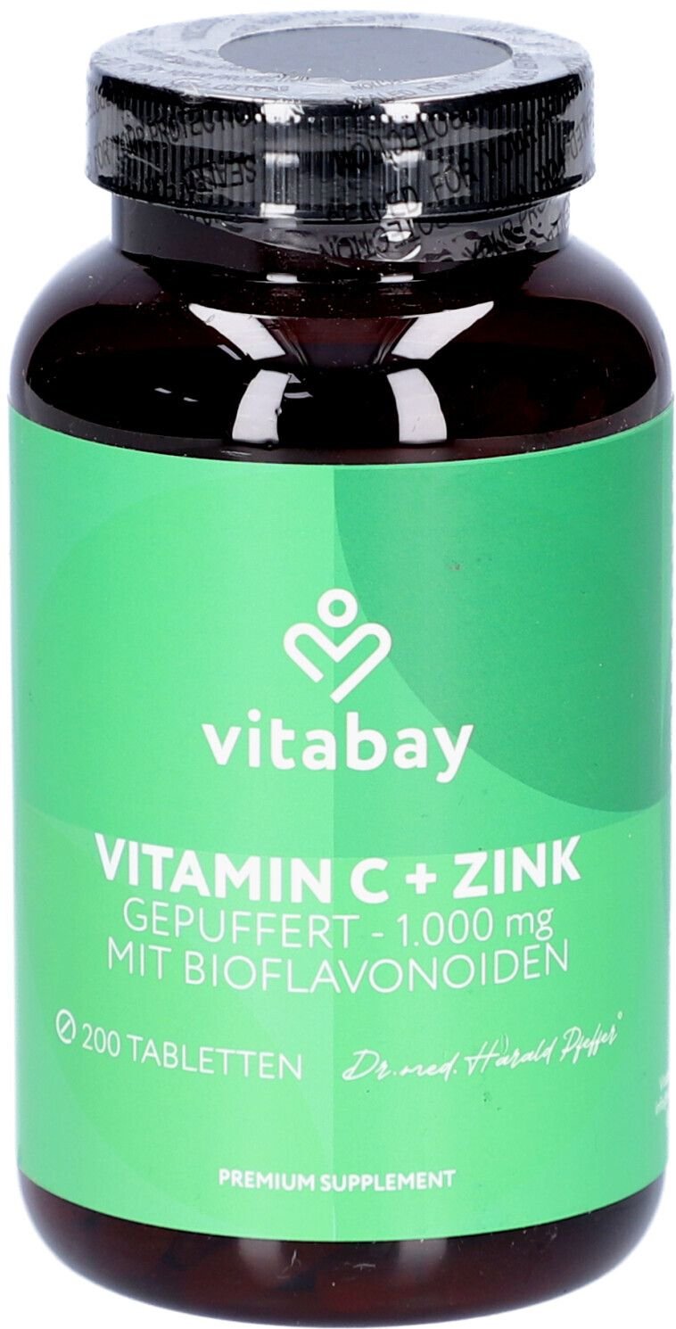 Vitamin C 1000 mg+Zink 10 mg vegan hochdos.Tabl. 200 St Tabletten