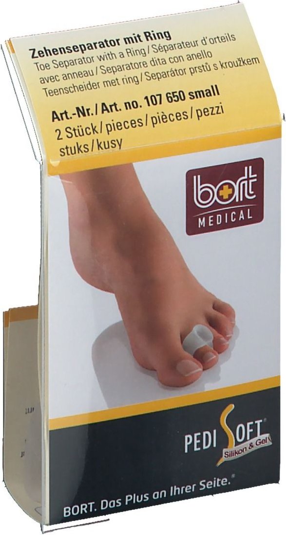 Bort PediSoft Zehenseparator m.Ring small transp. 1 St Bandage(s)