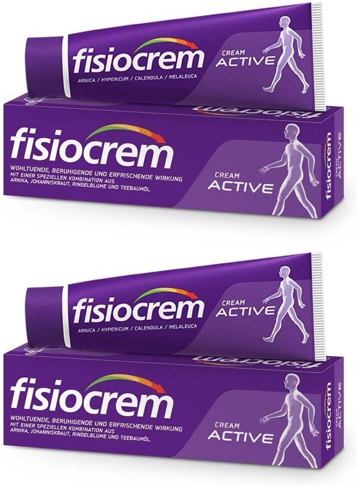 2x fisiocrem Cream Active 2x60 ml Creme