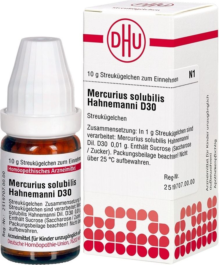 DHU Mercurius solubilis D 30 Globuli