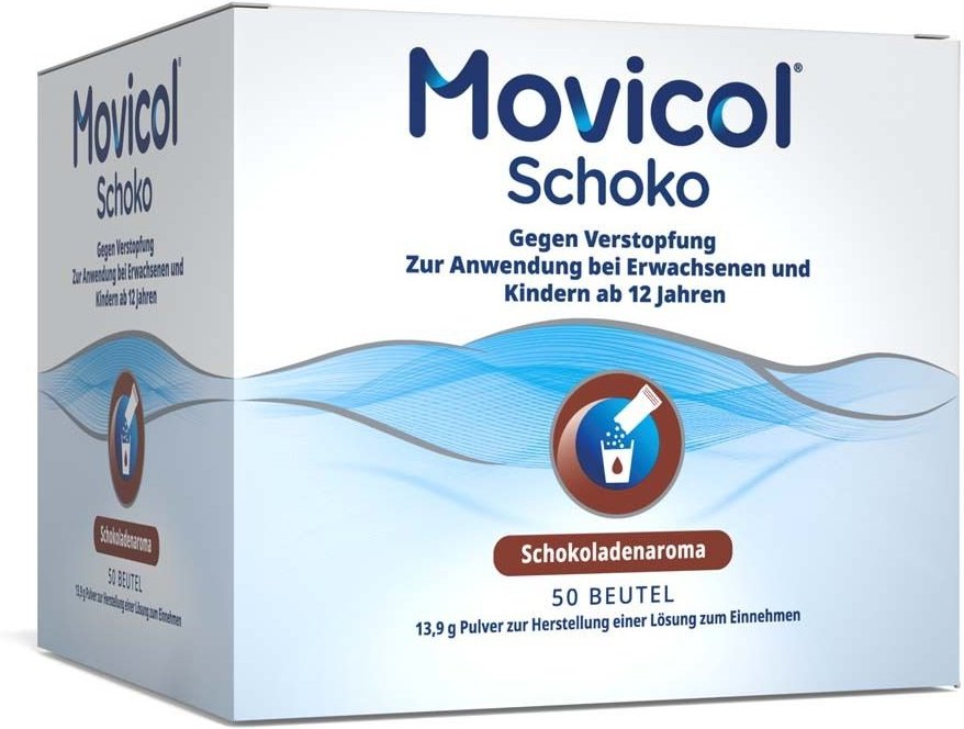 Movicol Schoko Plv.z.Her.e.Lsg.z.Einnehmen 50 St Pulver zur Herstellung einer Lösung zum Einnehmen