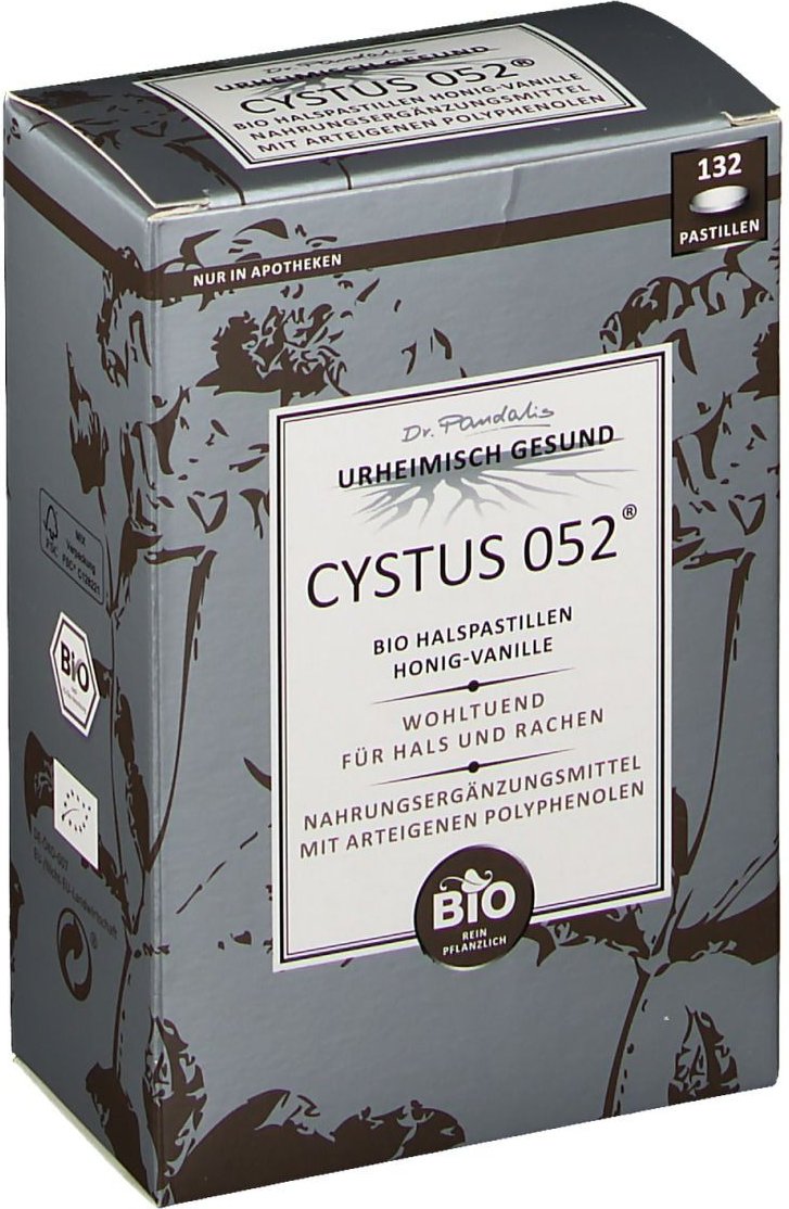 Cystus 052 Bio Halspastillen Honig Vanille