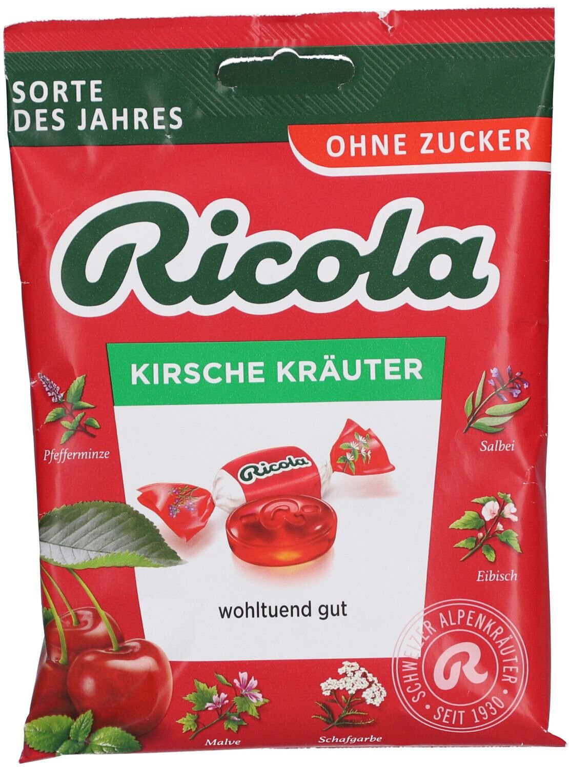 Ricola o.Z.Beutel Kirsche Kräuter Bonbons 75 g