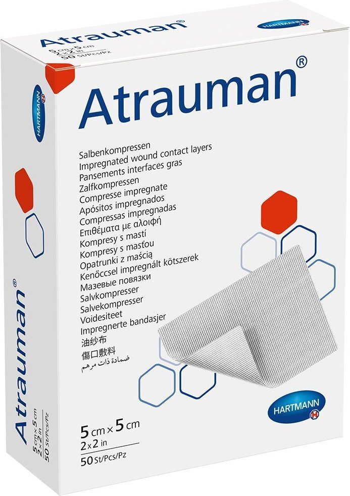 Atrauman 5x5 cm steril Kompressen 50 St