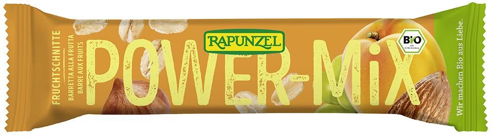 Rapunzel Bio Fruchtschnitte, Power-Mix 40 g Riegel