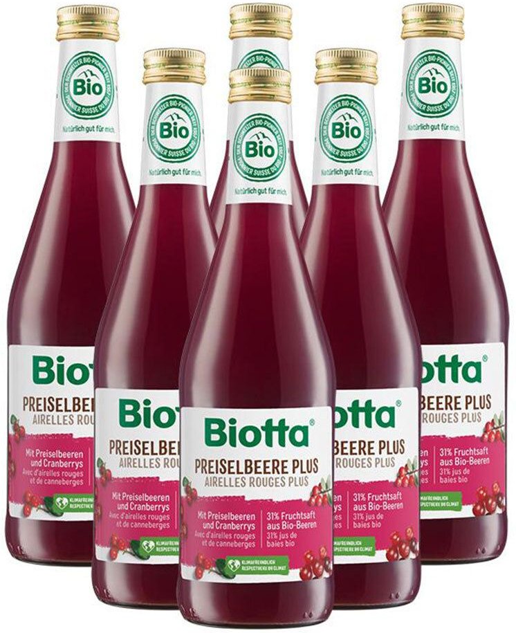 Thumbnail - Biotta Bio Preiselbeere, Saft 6x500 ml
