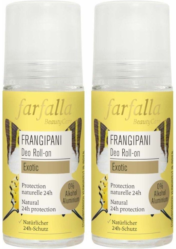 Farfalla Blumig Deo Roll-on Frangipani 50 ml x2 2x50 Roller