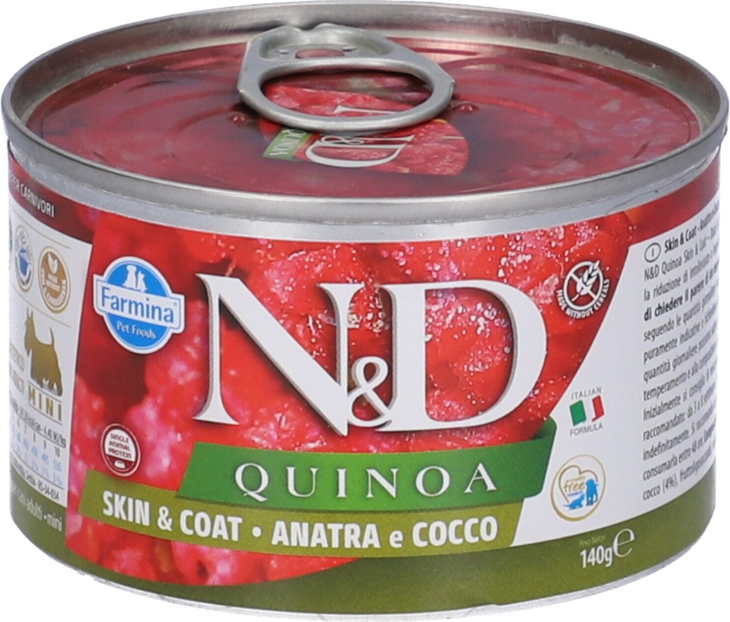 N&D WET DOG Quinoa/Anatra 140G 140 g Futter
