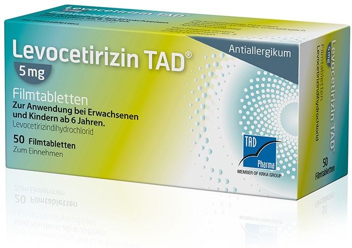 Levocetirizin TAD 5 mg Filmtabletten 50 St