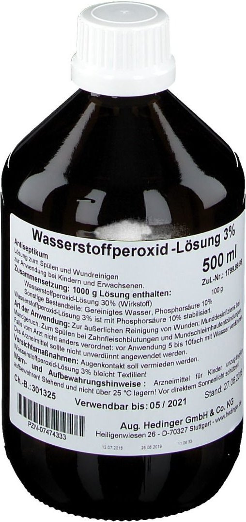 Wasserstoffperoxid-Lösung 3% Standardzulassung