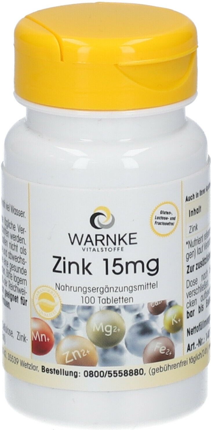 Zink 15 mg Tabletten 100 St