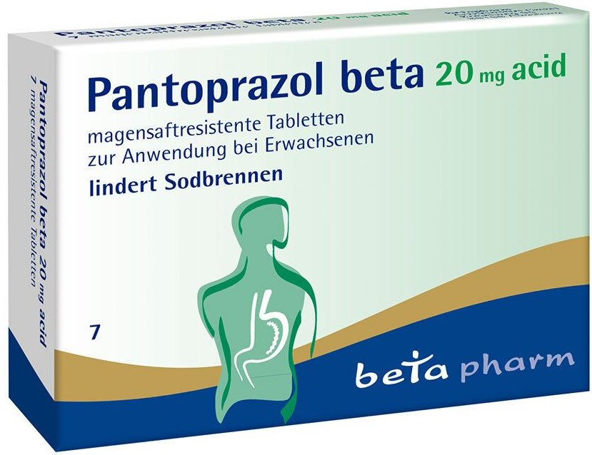 Pantoprazol beta 20 mg acid magensaftresistent Tabletten