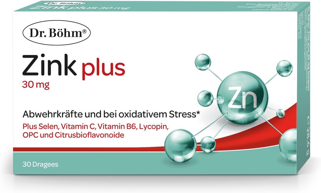 Dr.boehm Zink Plus 30Mg DRG 30 St Dragees