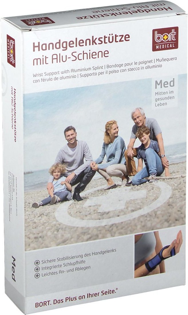 Bort Handgelenkstütze m.Aluschiene li.L haut 1 St Bandage(s)