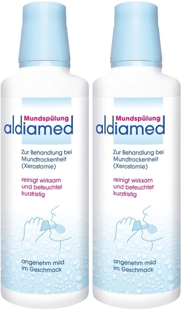 Aldiamed Mundspülung 2x 2x500 ml Flüssigkeit