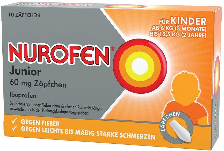 Nurofen Junior 60 mg Zäpfchen 10 St Suppositorien