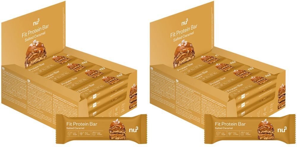 2 x nu3 Fit Protein Bar Salted Caramel 55g 2x12x55 g Riegel