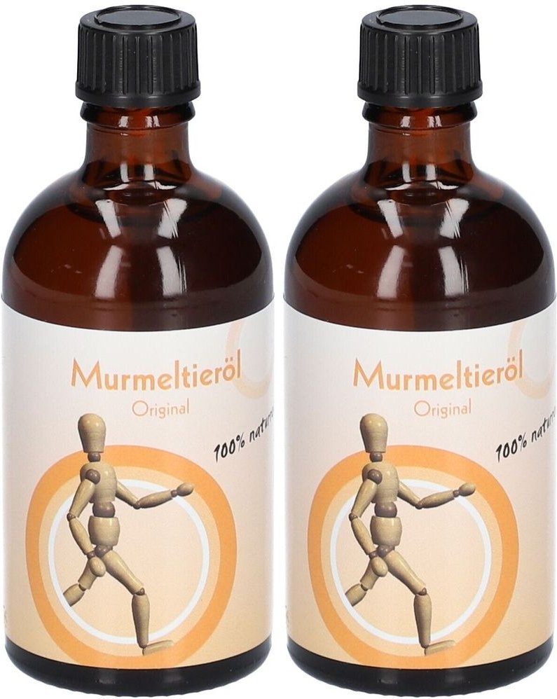 Murmeltieröl Original 100% naturrein 2x 2x100 ml Öl
