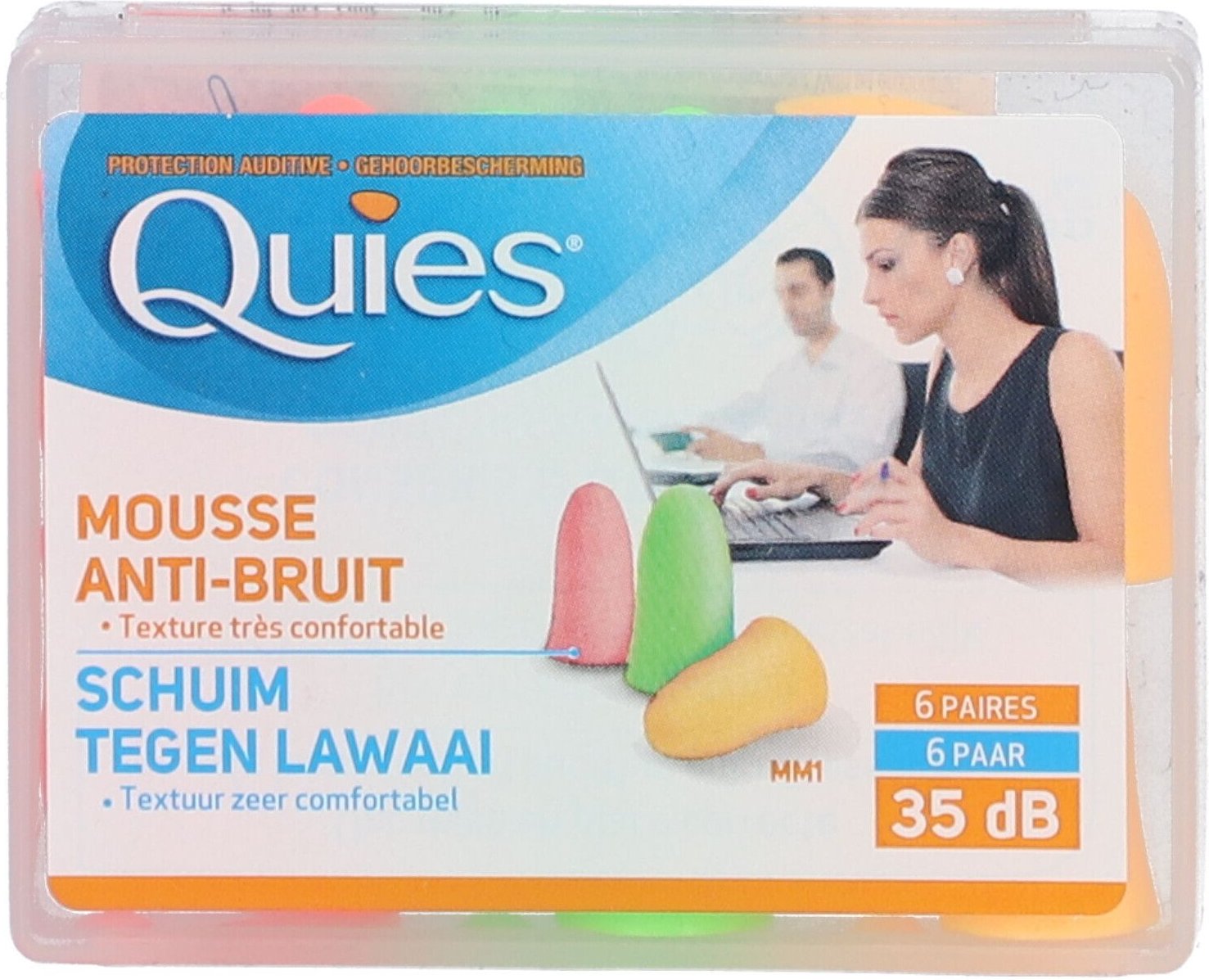 Quies Gehoorbescherming Schuim 6 St Ohrstöpsel