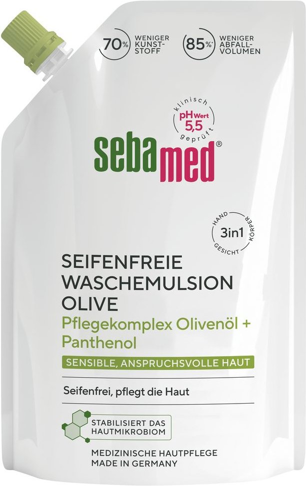 Sebamed Oliven Waschemulsion Nachfüllbeutel 400 ml Emulsion