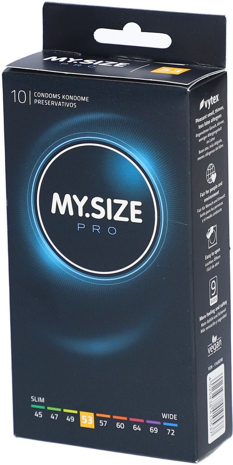 MY.SIZE PRO, 53 mm, 10 Stk.