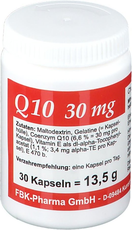 Q10 30 mg Kapseln St Stifte