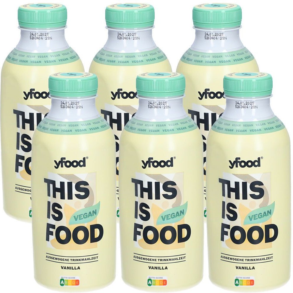 yfood This IS Food Vegan Vanilla 6x500 ml Trinklösung