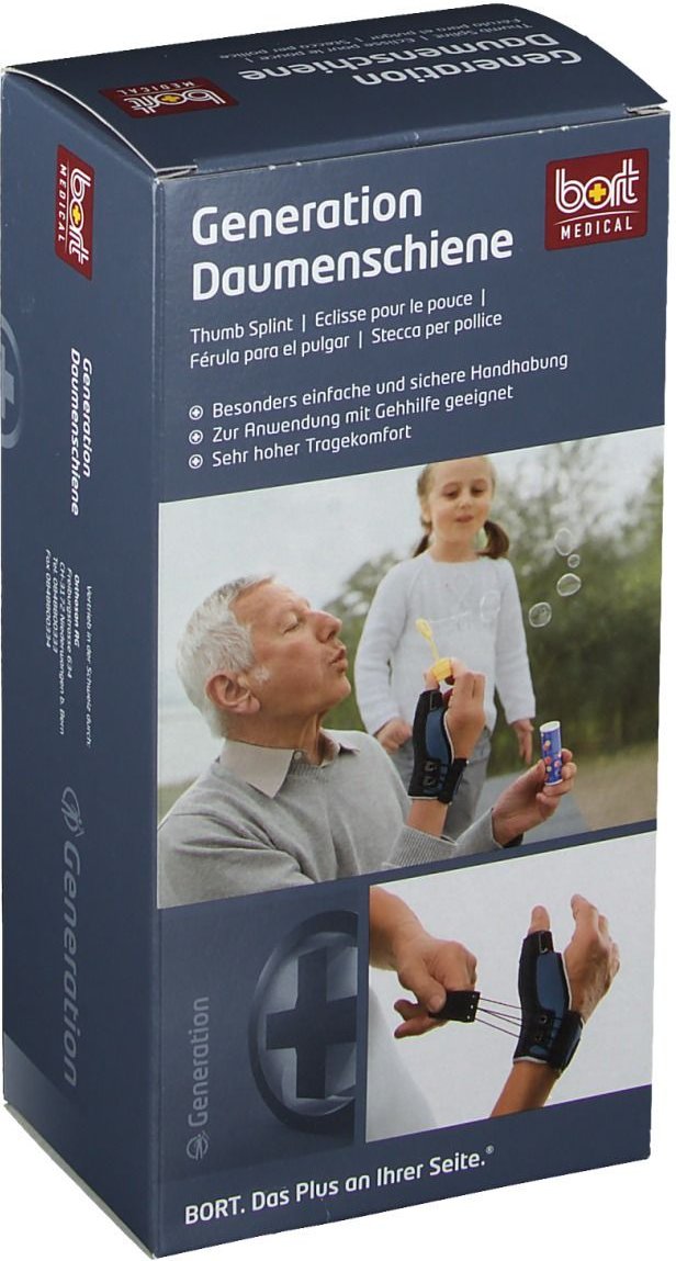Bort Generation Daumenschiene rechts M blau 1 St Bandage(s)