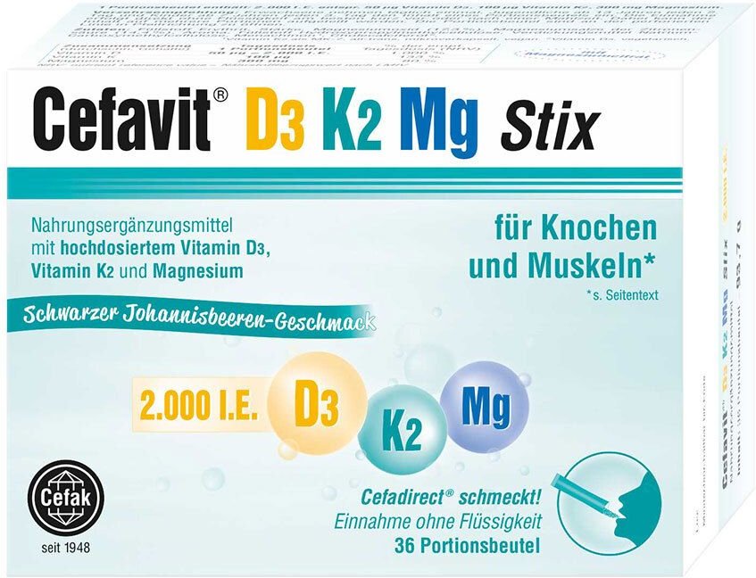 Thumbnail - Cefavit D3 K2 Mg 2.000 I.e. Stix Granulat 36 St