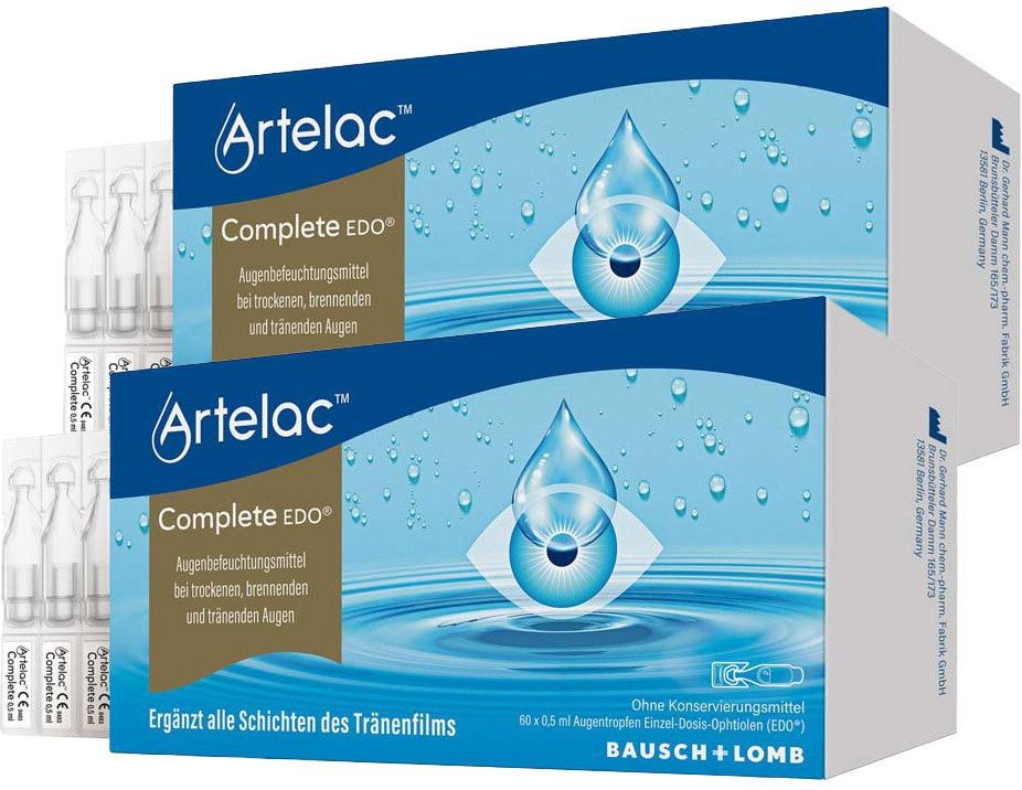 Artelac Complete EDO Doppelpack 2x60x0,5 ml Augentropfen