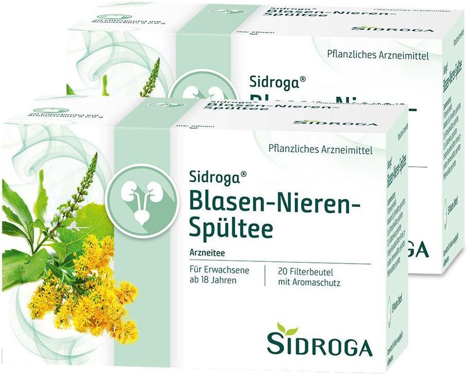 Sidroga Blasen-Nieren-Spültee Filterbeutel Doppelpack 2x20x2 g Tee