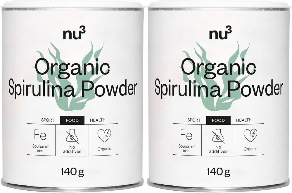 nu3 Spirulina, Pulver Bio x2 2x140 g